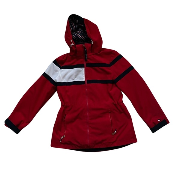 Tommy Hilfiger Women's Hooded Zipup Windbreaker Jacket - Picture 4 of 5